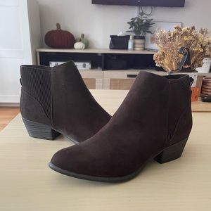 Chocolate brown ankle boots